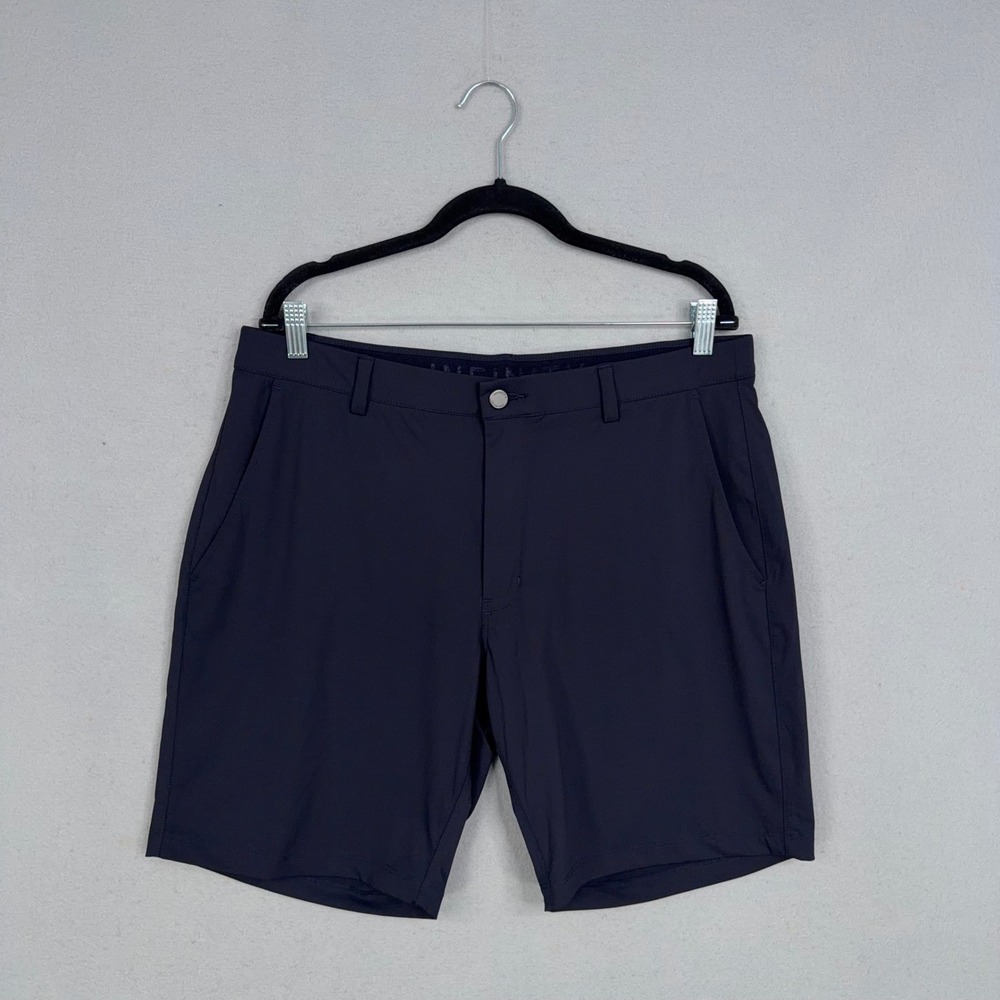 Infinity Performance Shorts Mens 36 Navy Blue LinearFlex Athletic Golf Gorpcore